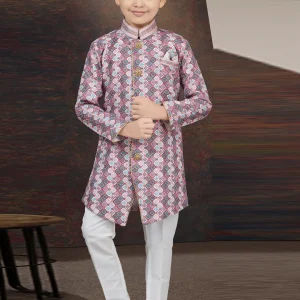 Jacquard Party Wear Boys Sherwani
