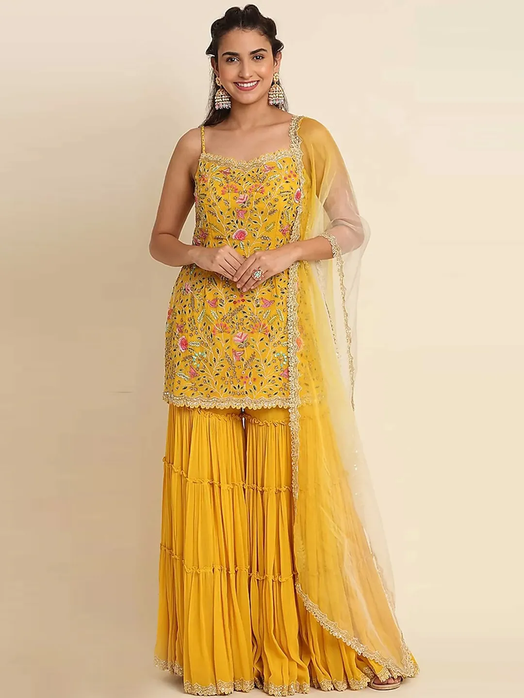 Faux Georgette Reception Salwar Kameez