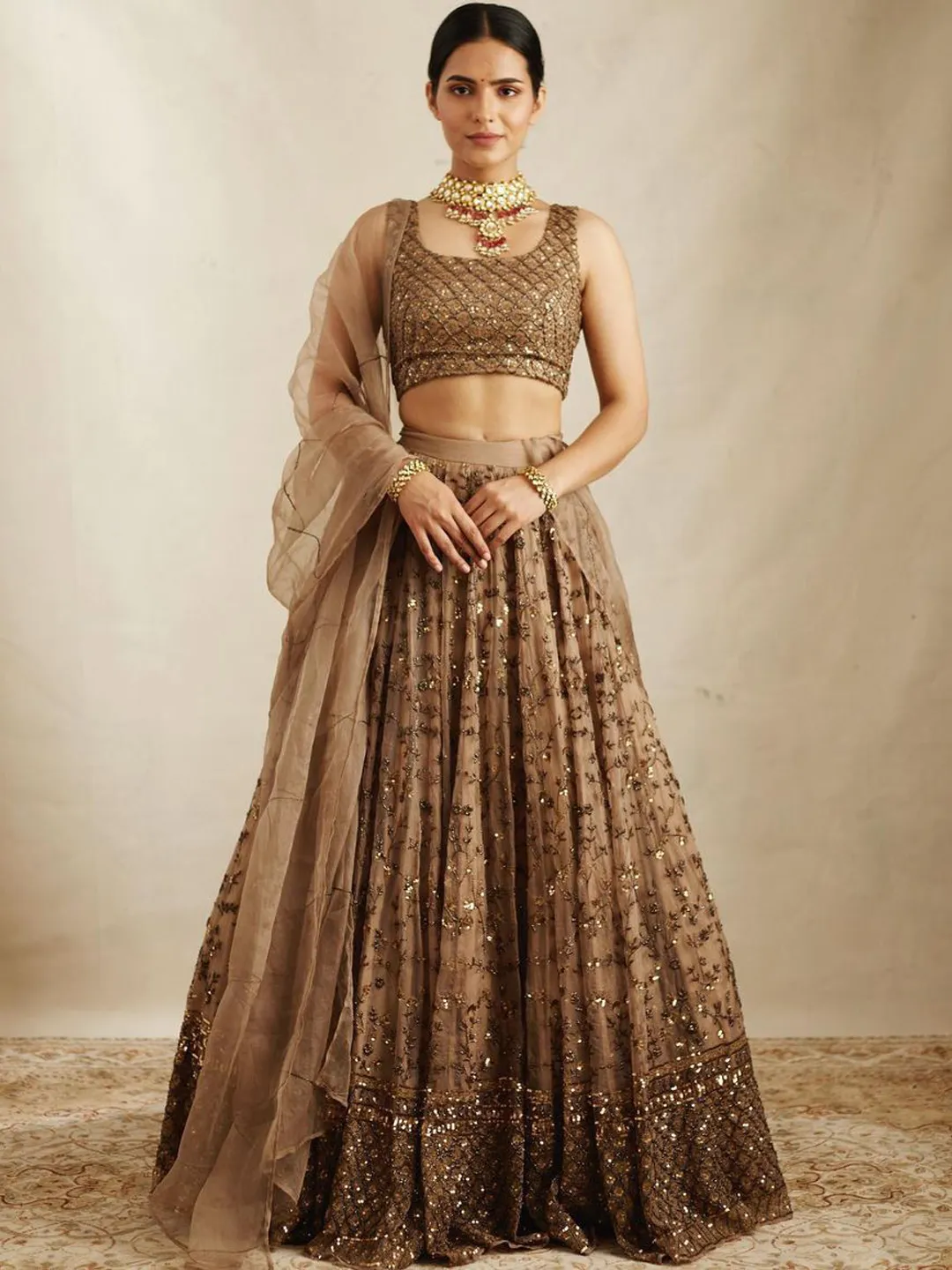 Net Wedding Lehenga - Image 2