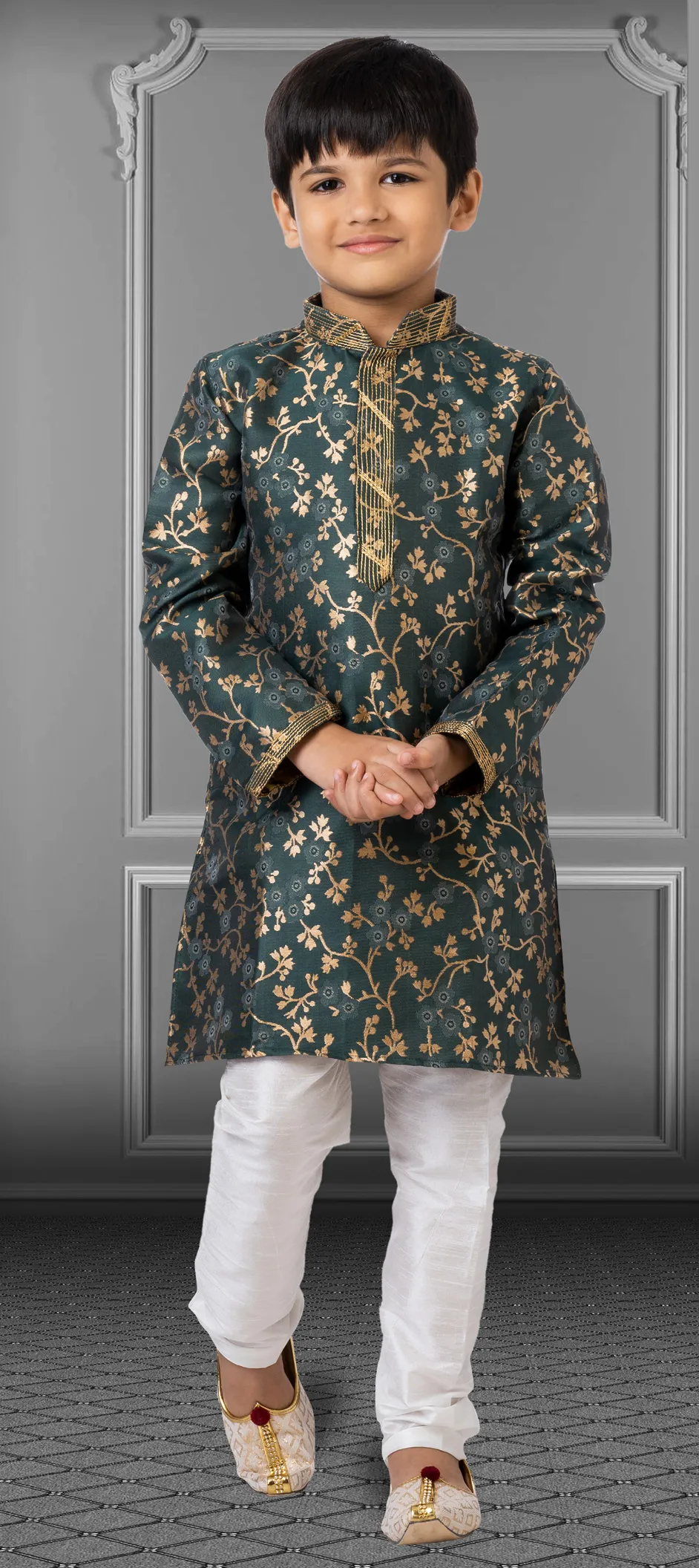 Jacquard Boys Kurta Pyjama