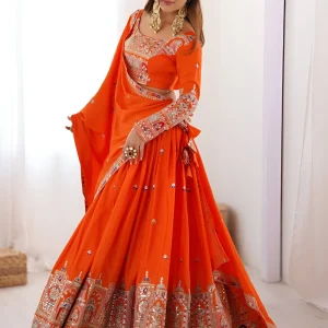Crepe Silk Traditional Lehenga