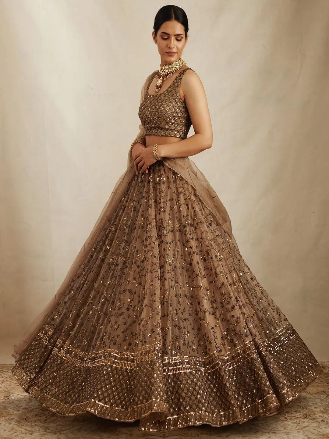 Net Wedding Lehenga