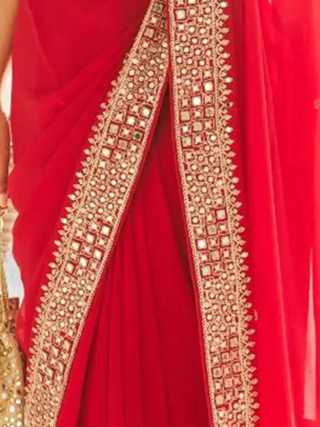 Georgette Party Wear Saree - Image 4