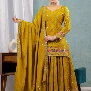 Chinon Silk Reception Salwar Kameez